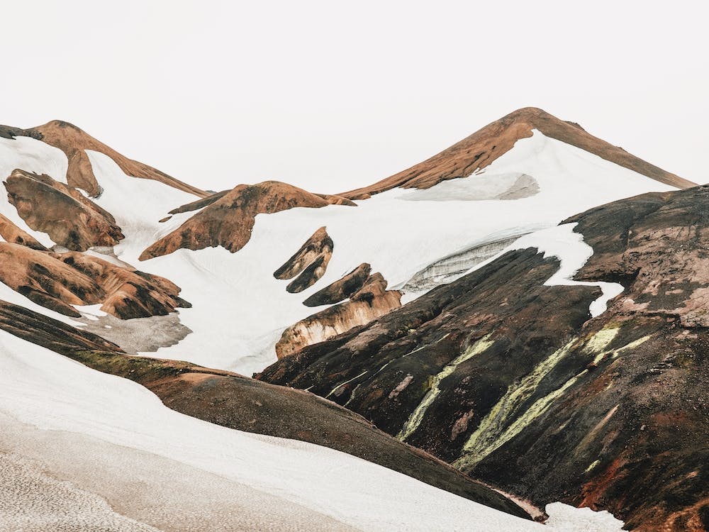 Winter Snowmelt Mountain