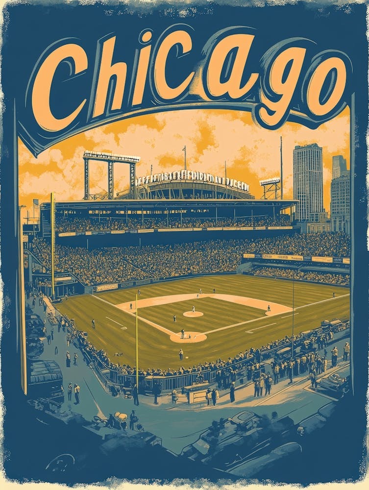 Aihrgdesign A Retro Travel Poster For Chicago Featuring The H 3f6da962 81eb 4ee1 8a70 3bda82c567ea 1