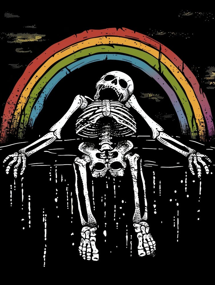 Rainbow Skeleton 6
