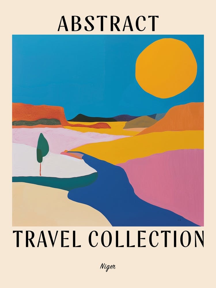 Abstract Travel Collection Poster Niger 3