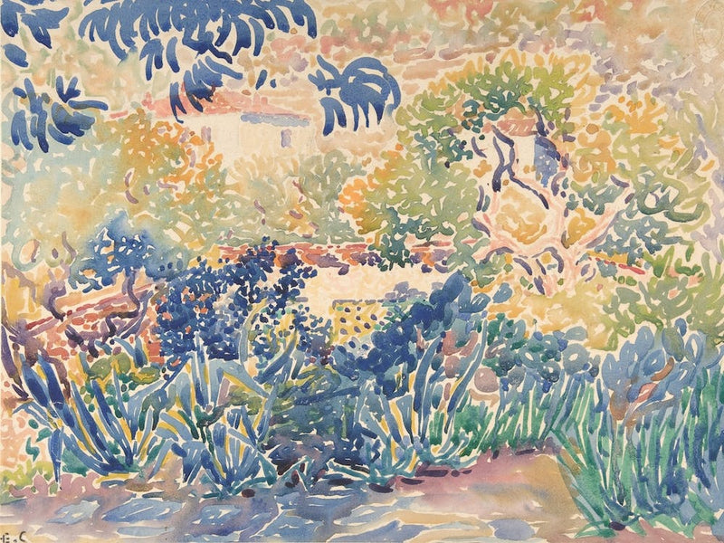The Artist's Garden At Saint Clair, Henri Edmond Cross