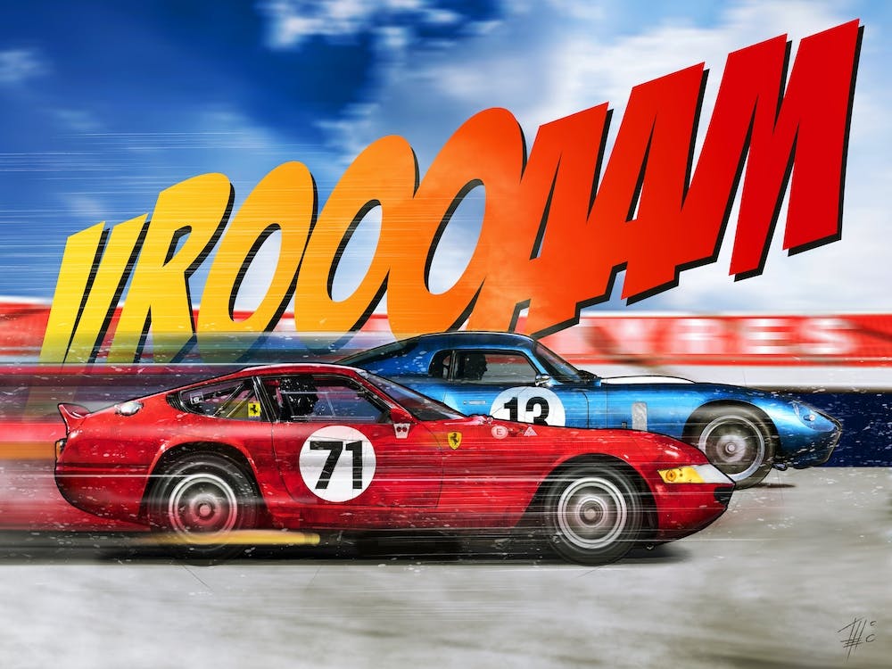 F Daytona gegen Shelby Daytona