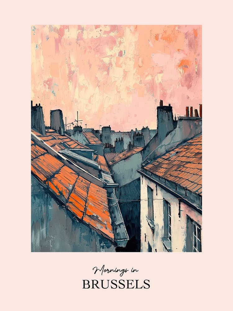 Mornings In Brussels Rooftops Morning Skyline 2