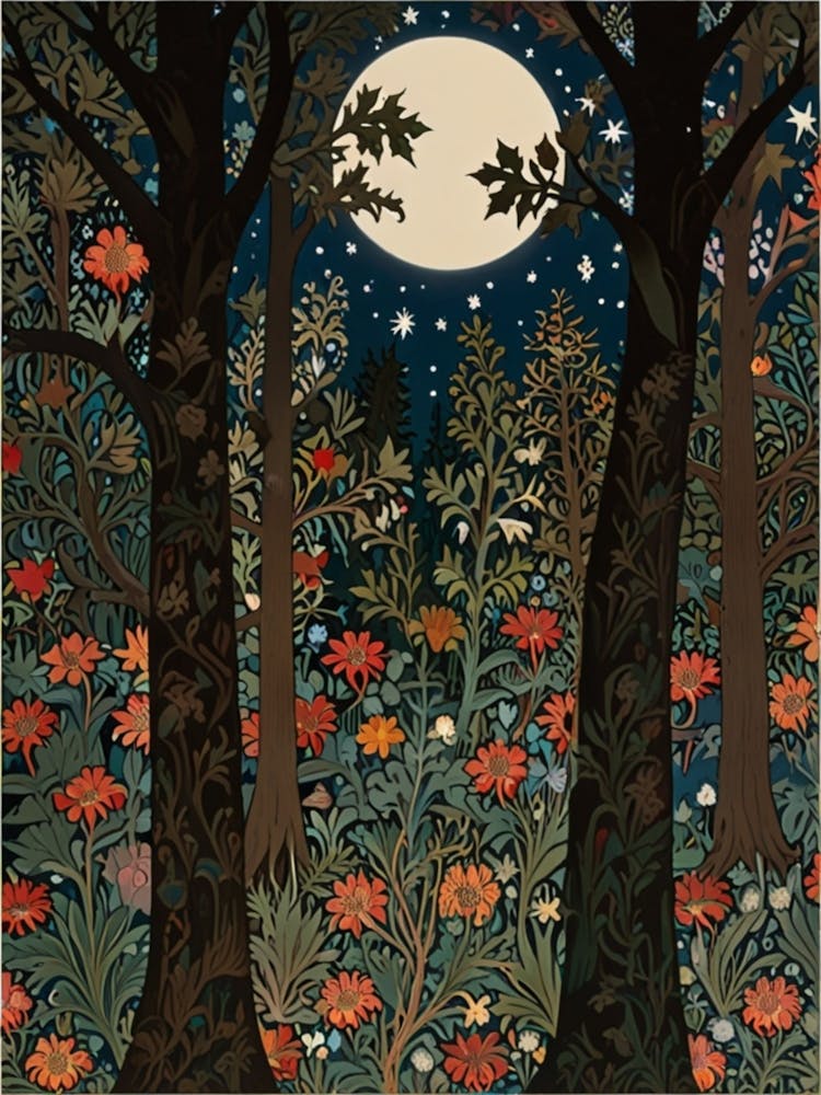 William Morris Moonlight Forest 26