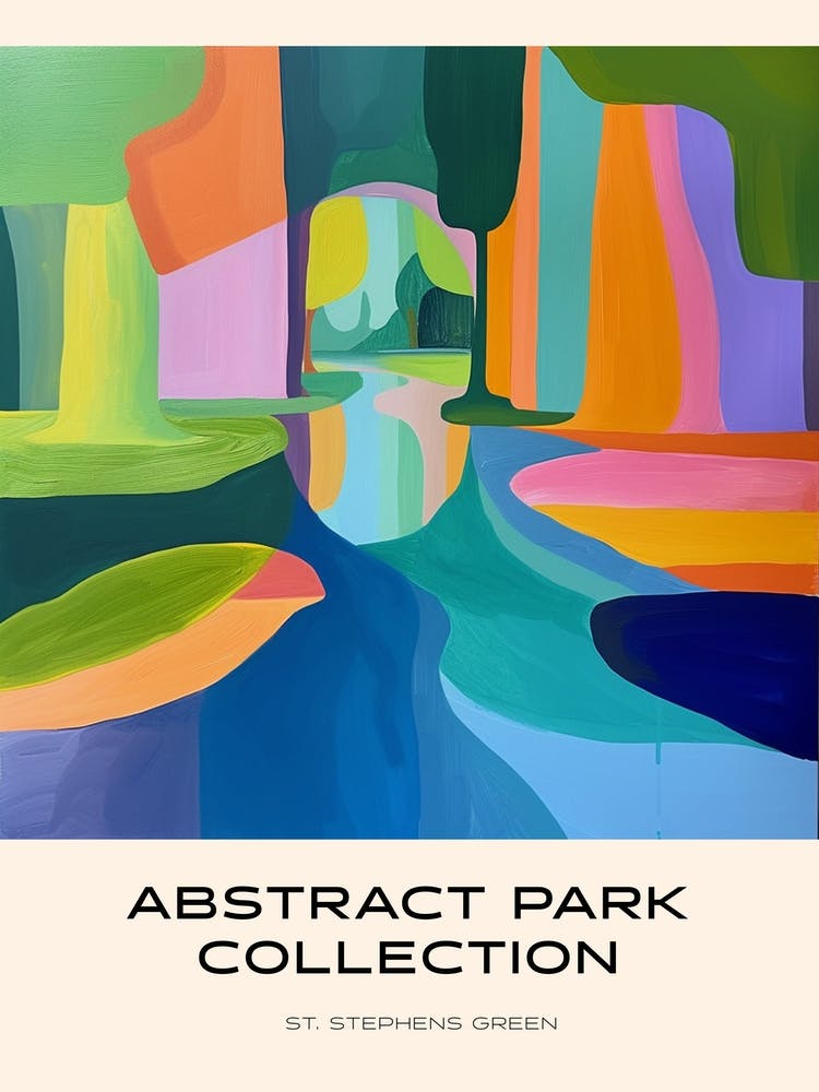Abstract Park Collection Poster St Stephens Green Dublin 2