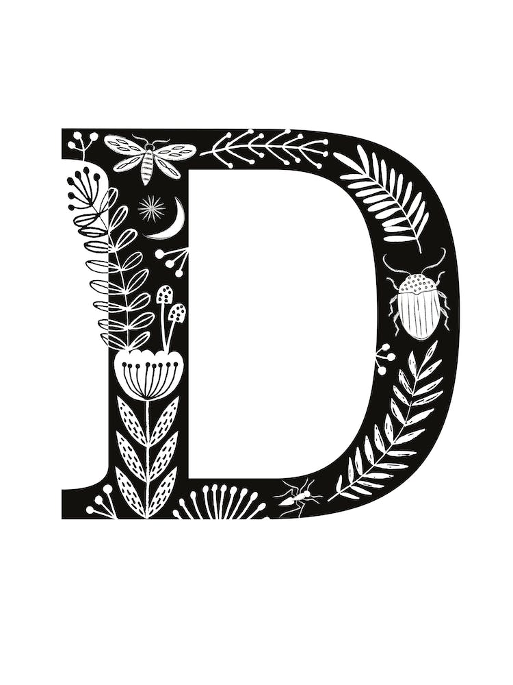Letter D