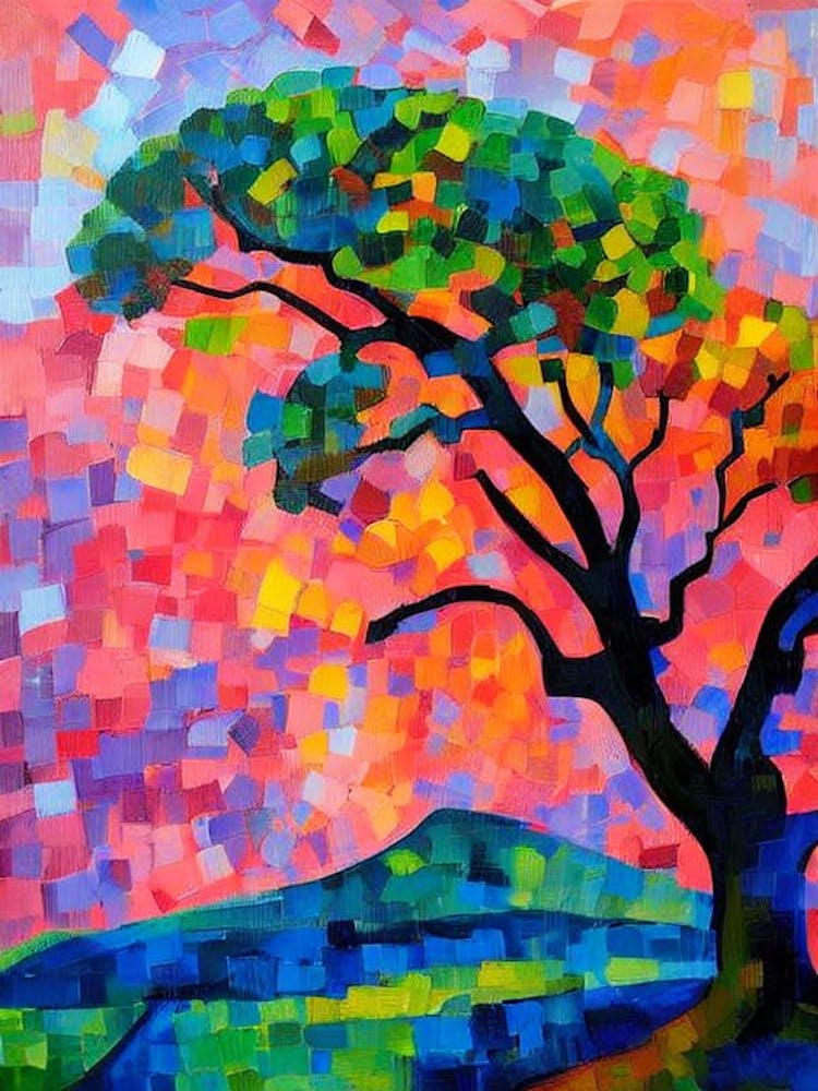 Live Oak Tree Cubist 2