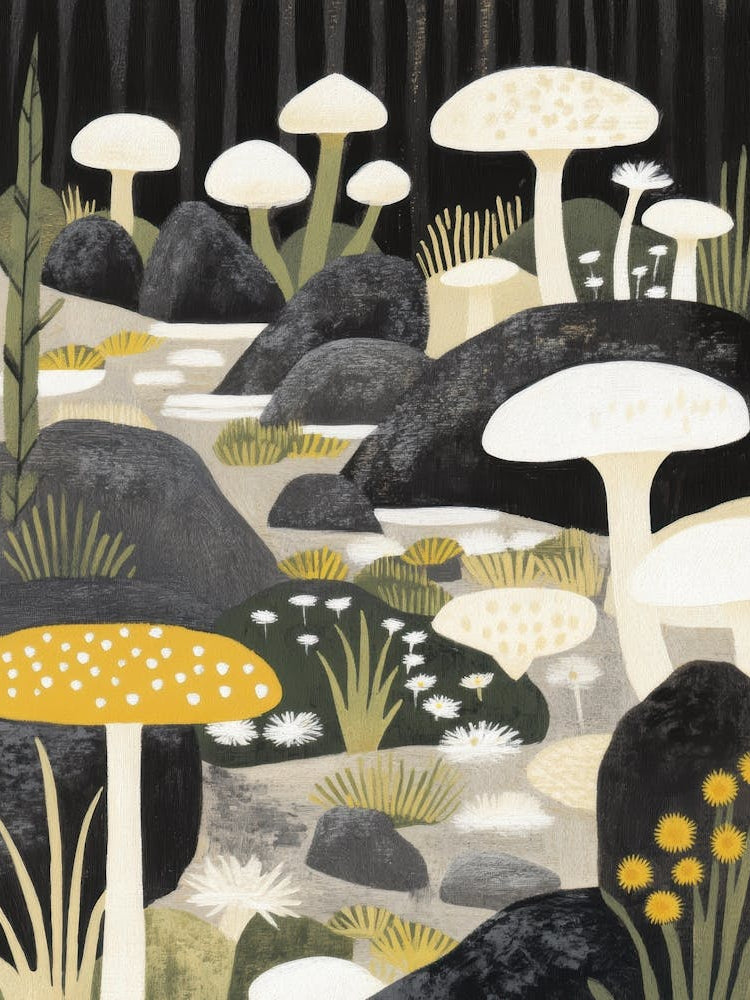 Mushrooms In The Forest 1