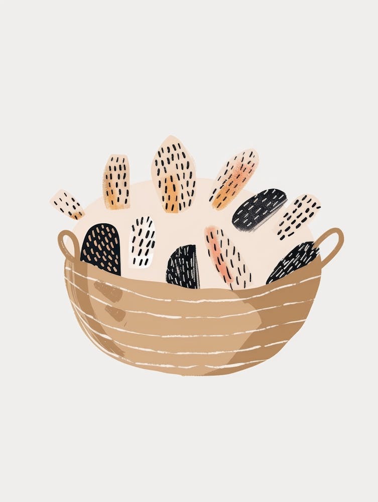 Illustration eines Korbes