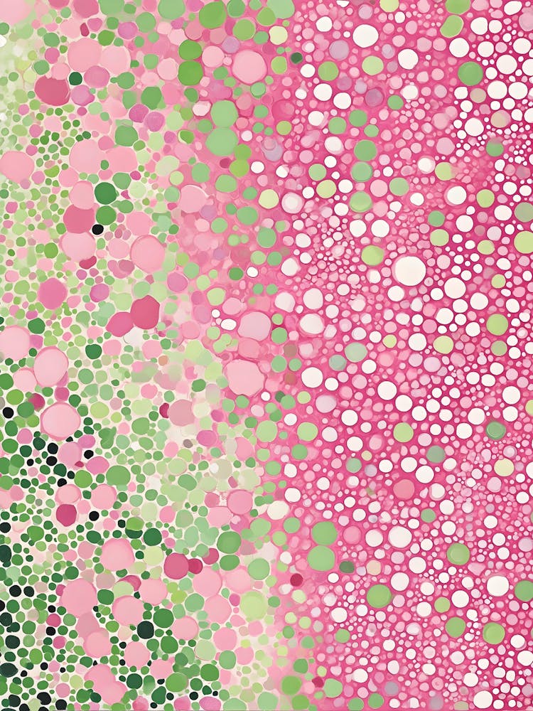 Pink And Green Dots 1