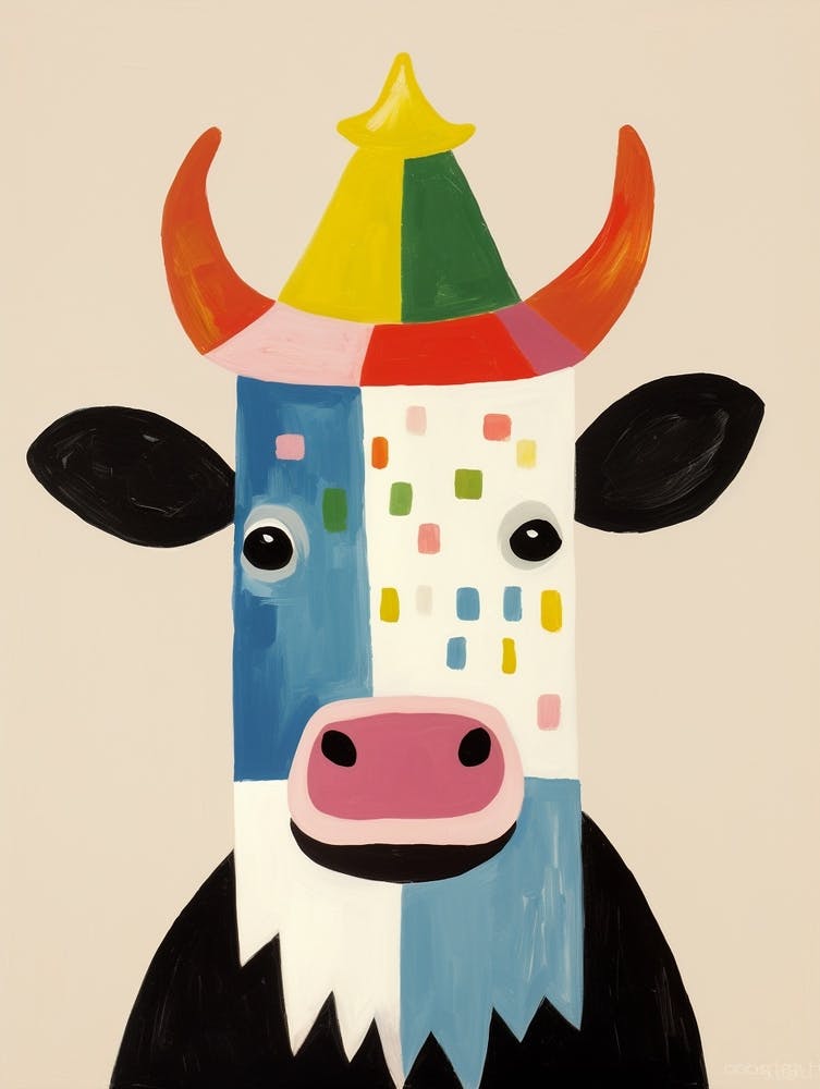 Little Cow 1 Wearing A Crown