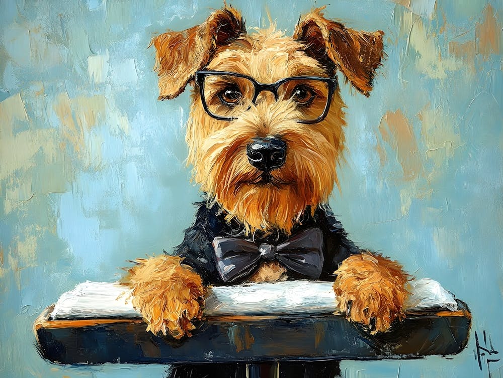 Dressed Up Airedale
