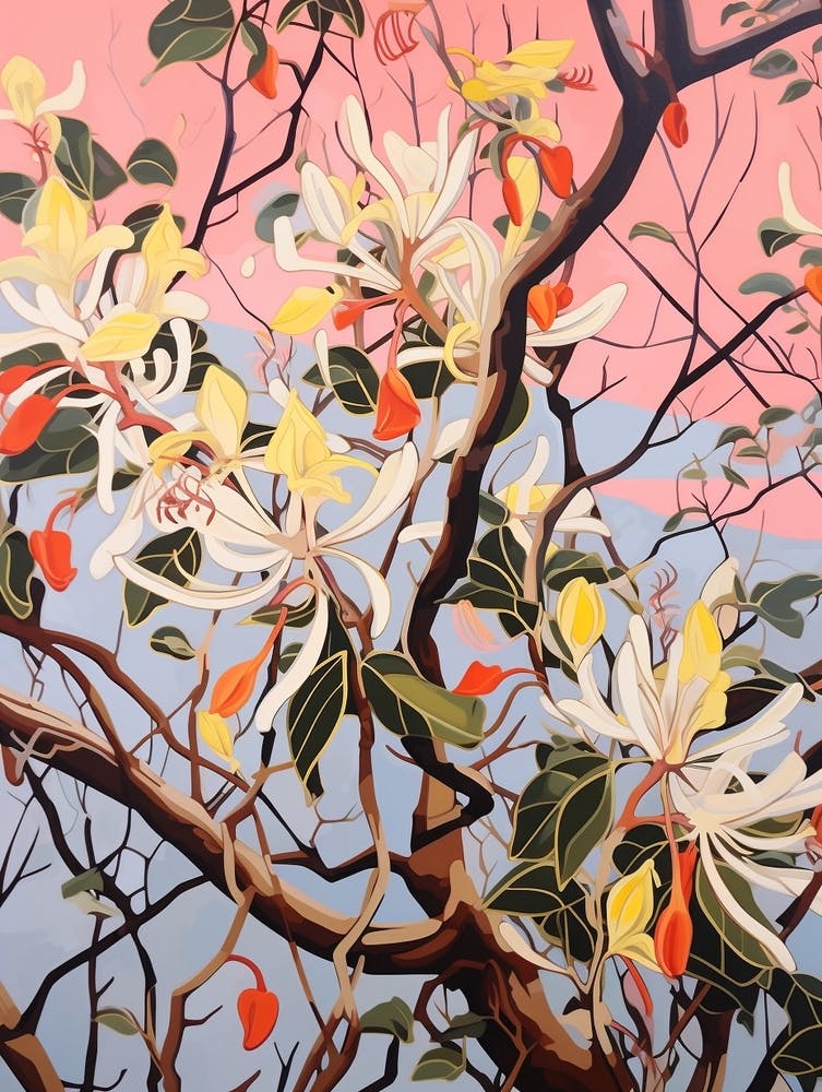Honeysuckle 2 Flower Painting
