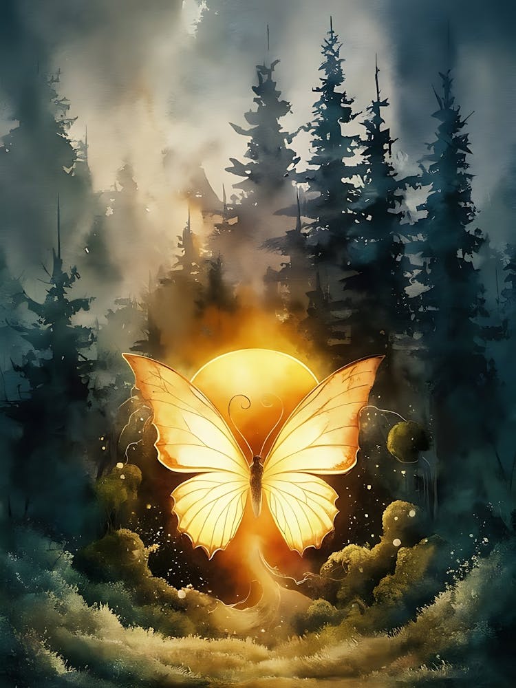 Butterfly In The Forest