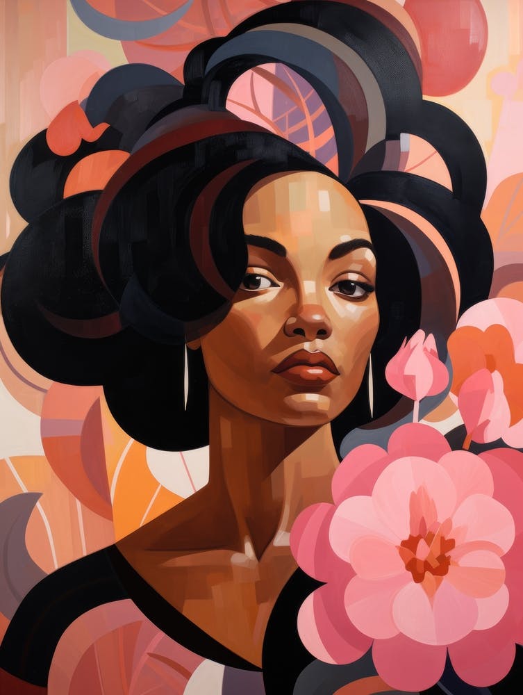 Woman With Flowers 2