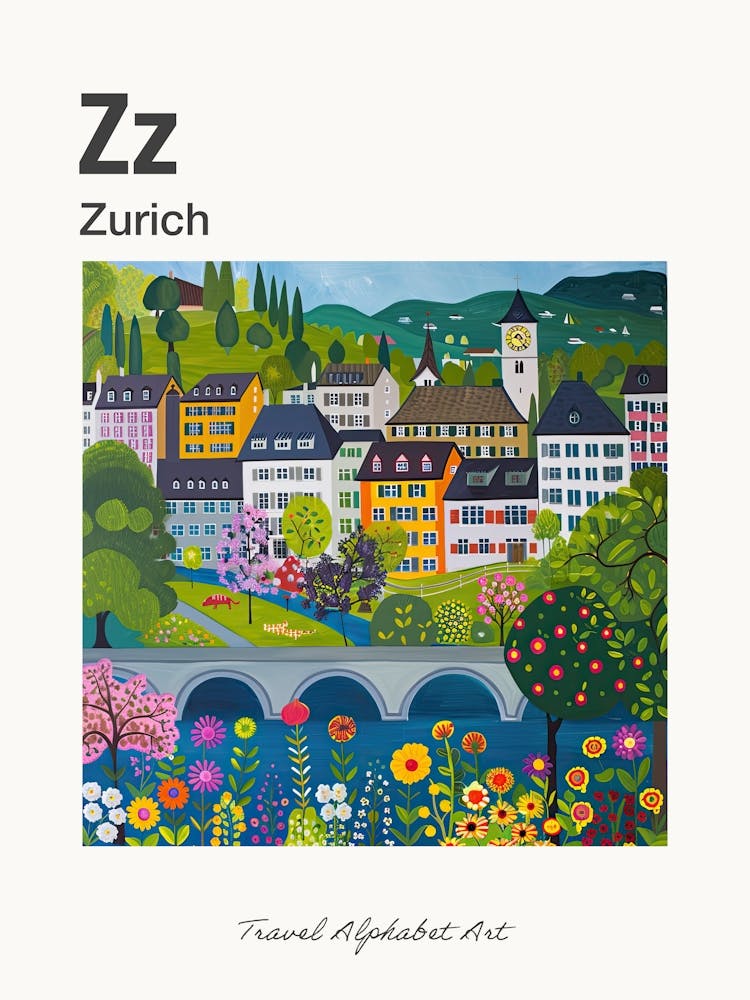 Kids Travel Alphabet  Zurich 2