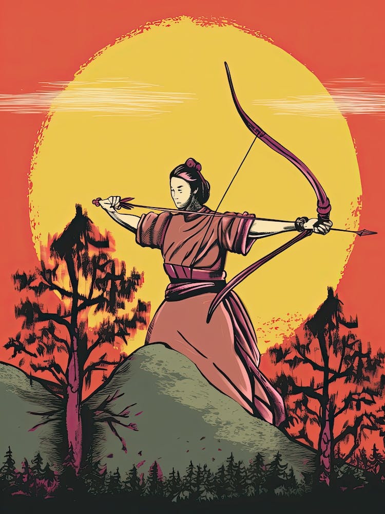 Female Samurai Onna Musha Illustration 13