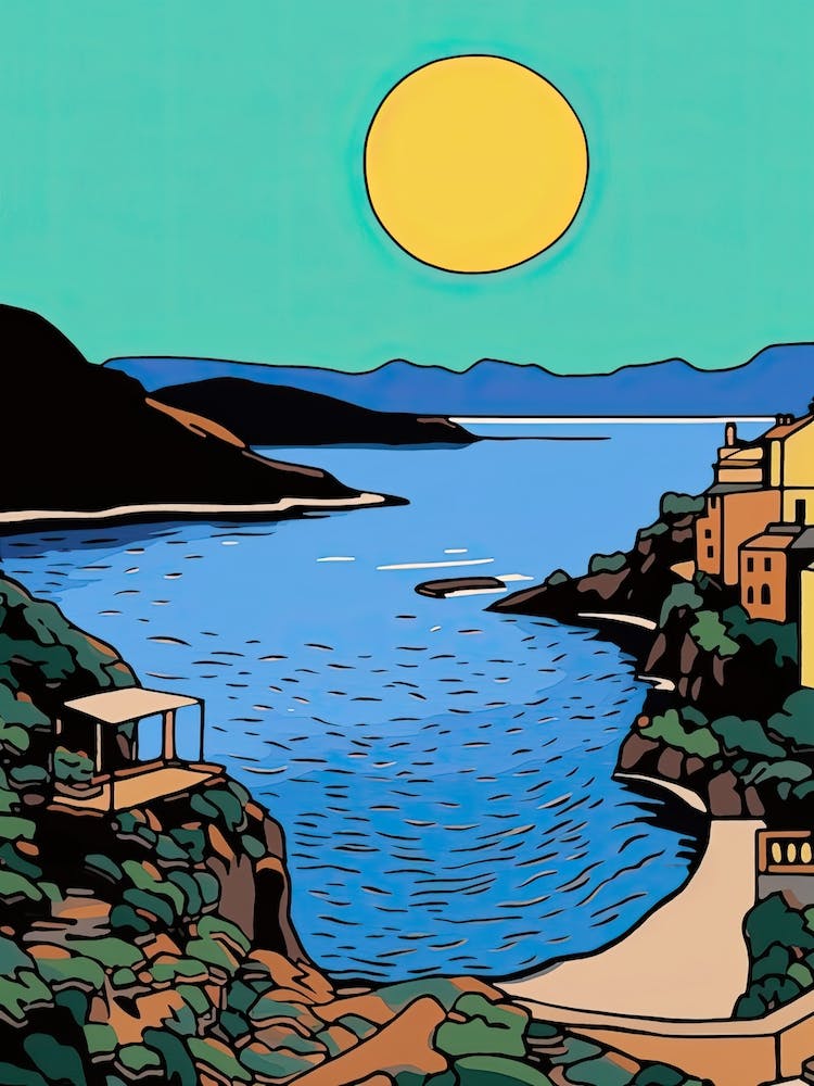 Minimalistischer Designstil von Amalfi Coast, Italien 1