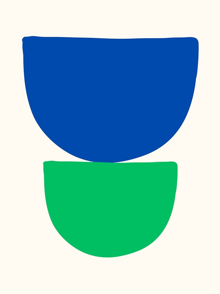 Blue And Green Bowl