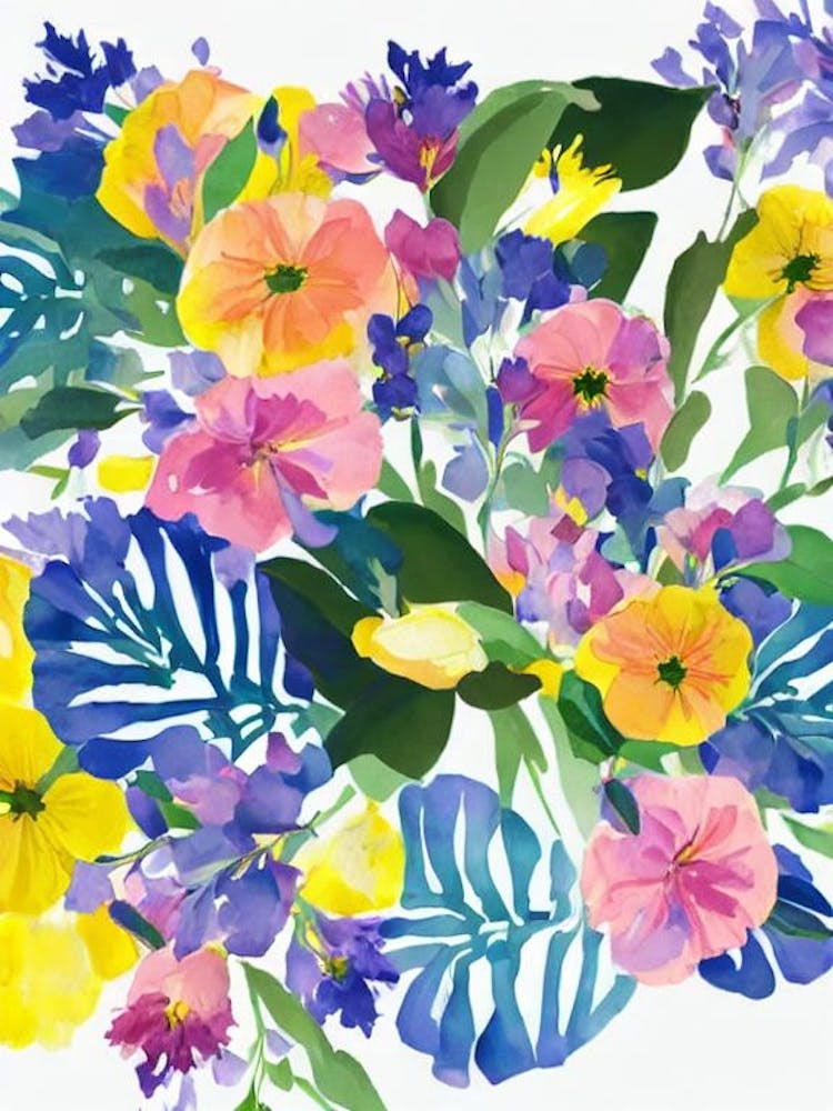 Lavender 2 Modern Colourful Flower