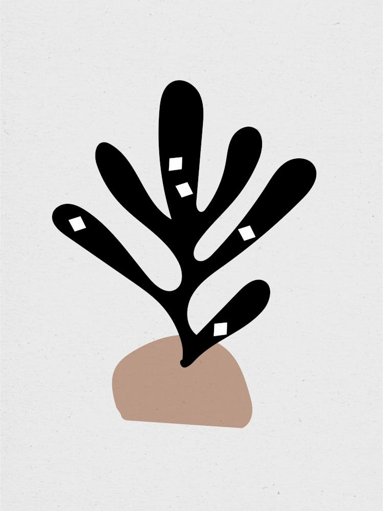 Abstract Cut Out Leaf