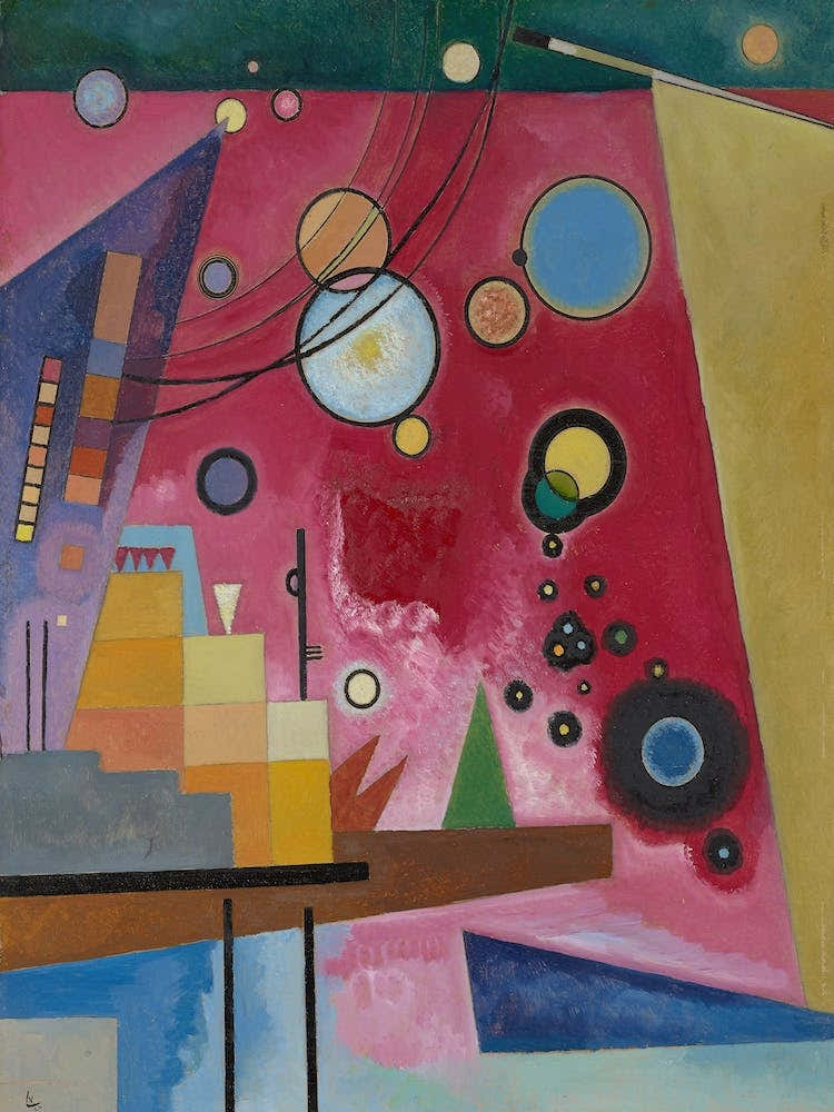 Heavy Red, Wassily Kandinsky