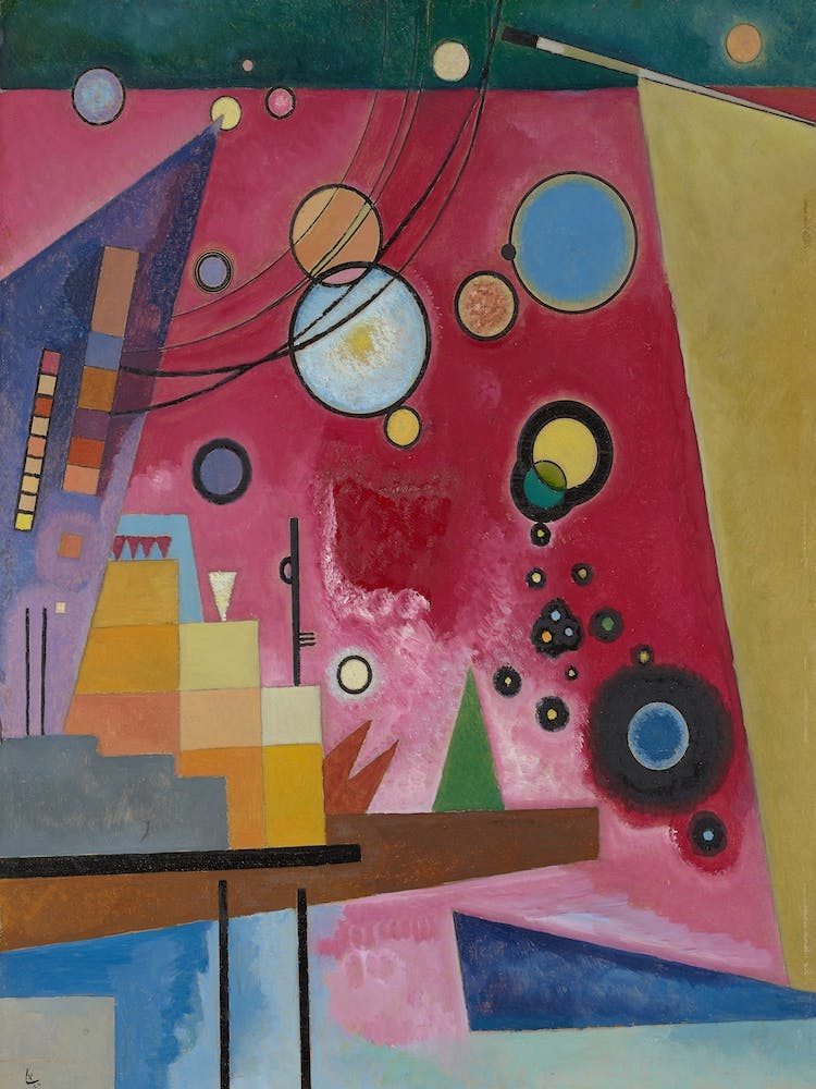 Heavy Red, Wassily Kandinsky