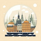 Krakow Poland 2 Snowglobe