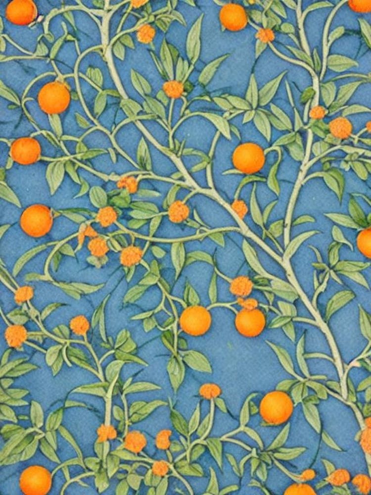 Orange tree Vintage Botanical