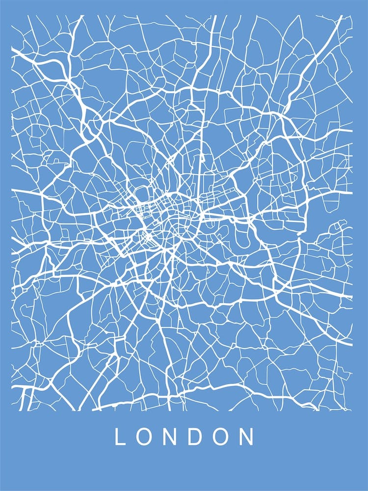 London Map Blueprint