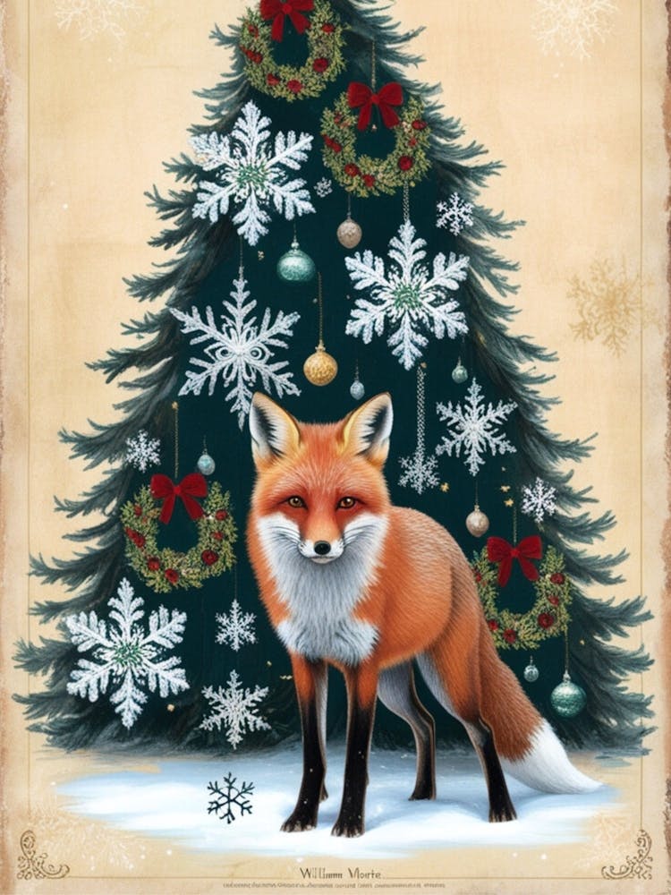 William Morris Christmas Fox 12