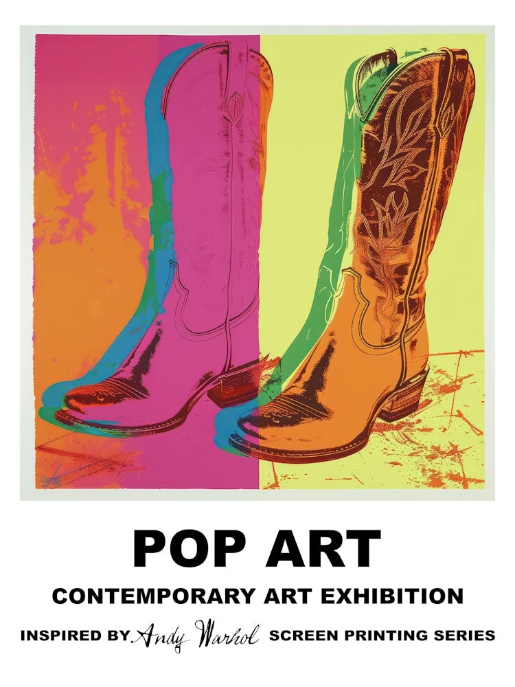 Boots Pop Art 3