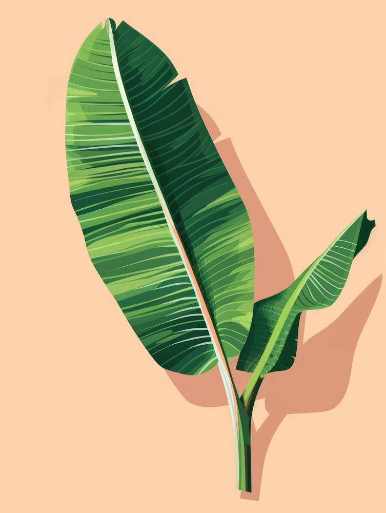 Feuille de bananier - Illustration vectorielle