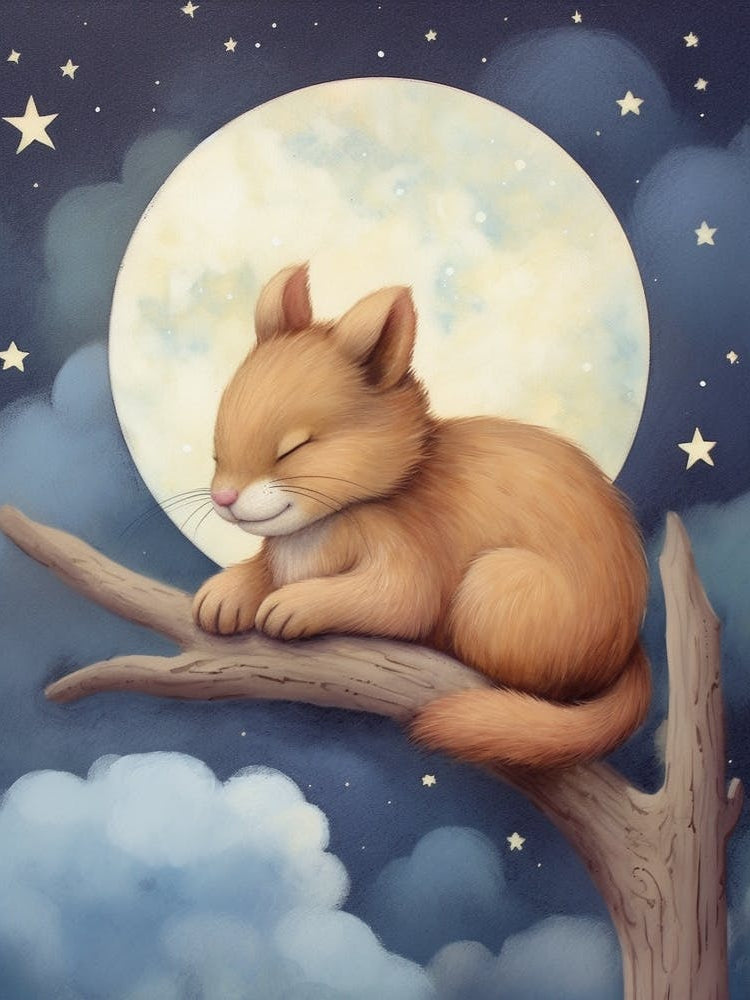 Baby Squirrel 5 Sleeping In The Clouds