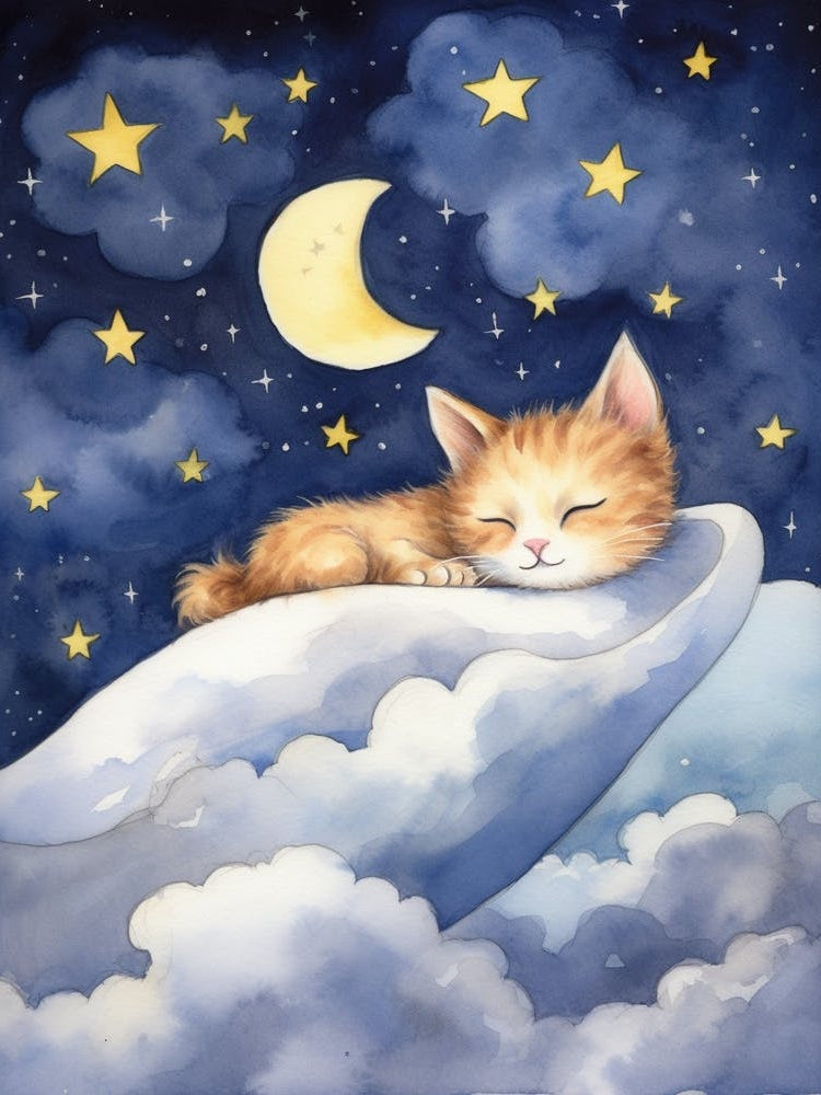 Baby Kitten 11 Sleeping In The Clouds