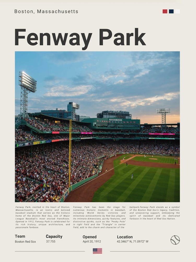 Baseball - Boston Red Sox - Fenways Park 1
