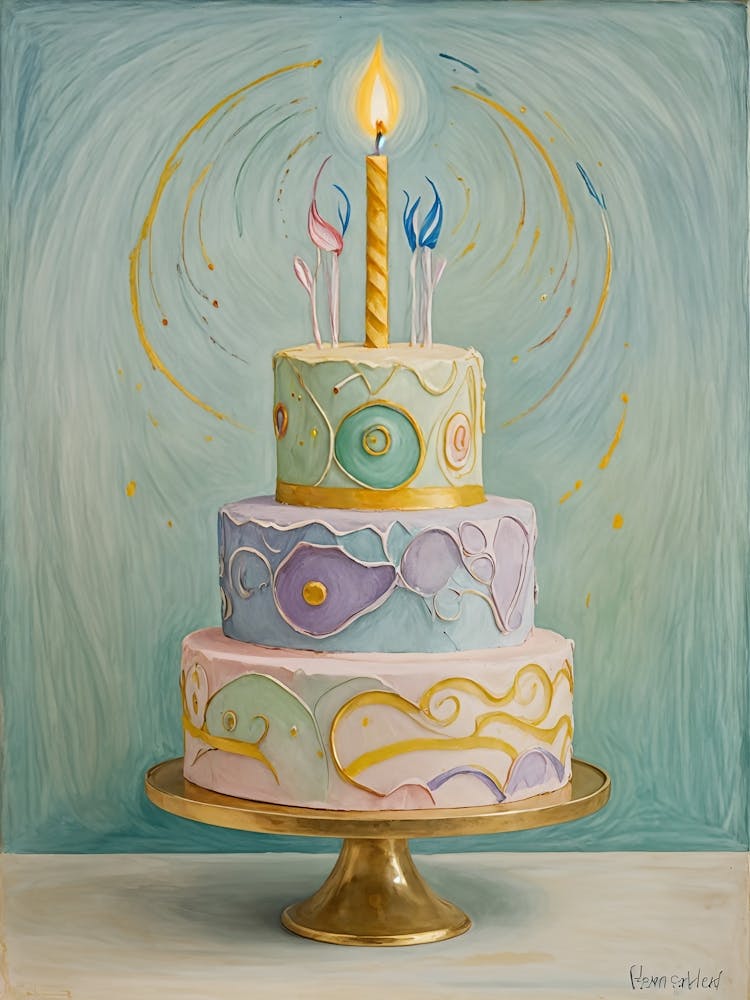 Pastel Birthday Cake