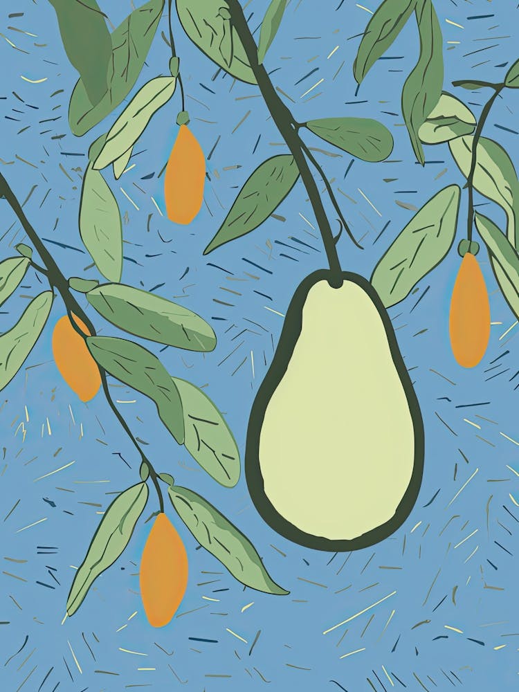 Avocado Illustration 4