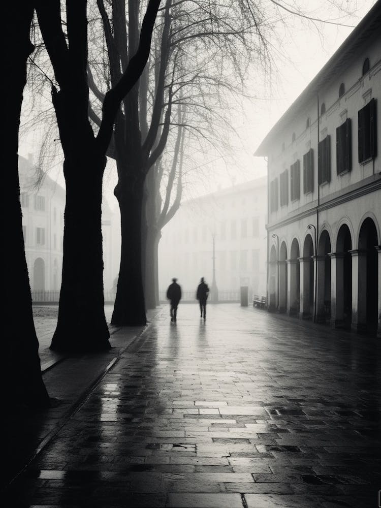 Lucca, Italy,  Black And White Analogue Photography  3