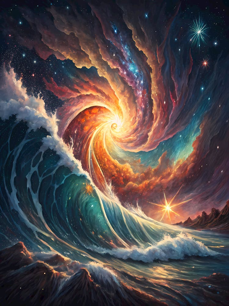 Starry Night oil painting