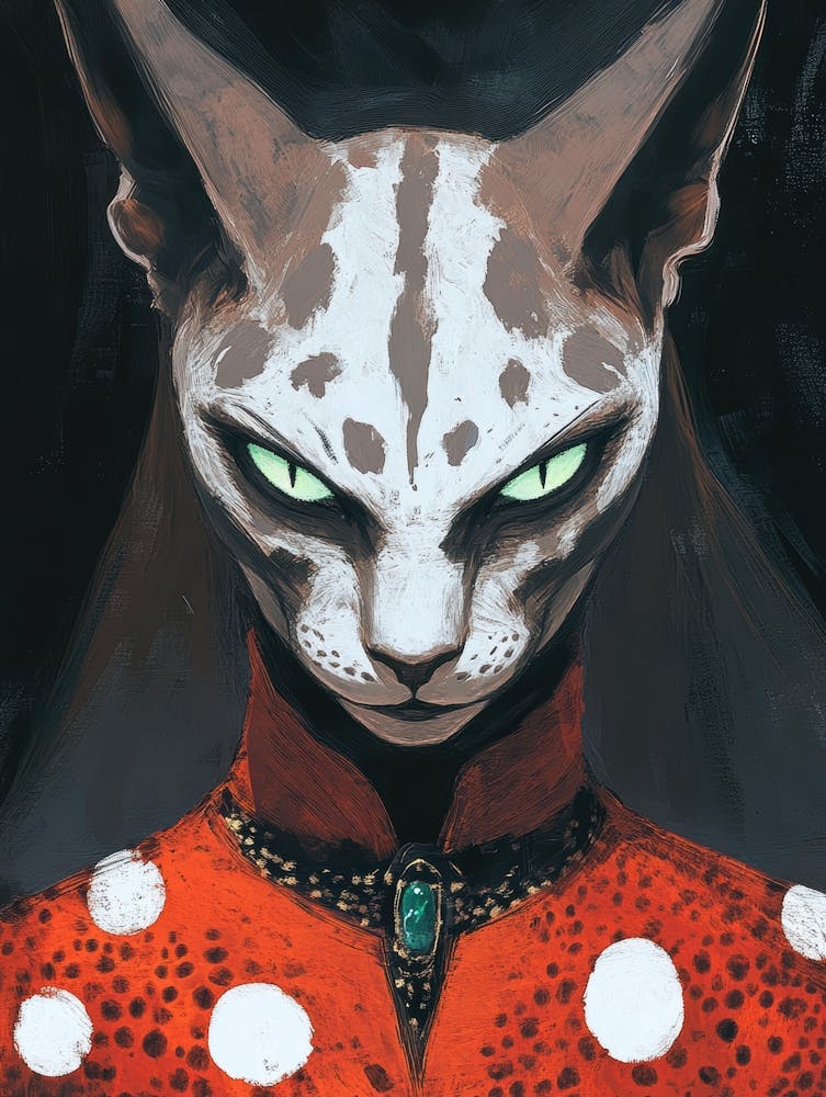 Cat With Green Eyes 5