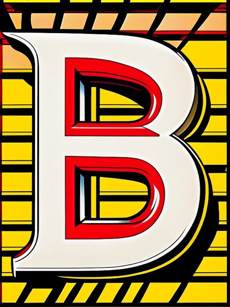 B, Letter, Alphabet Comic 2