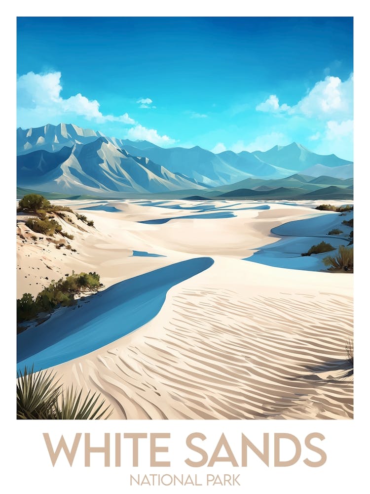 Affiche de voyage White Sands National Park