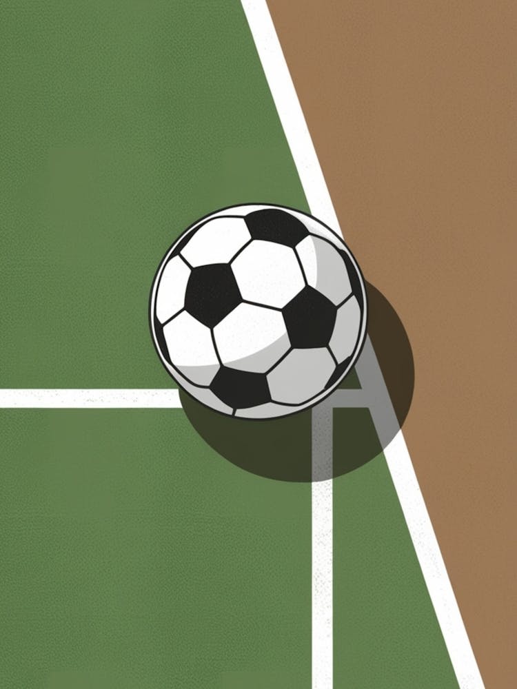 Soccer Ball On The Field