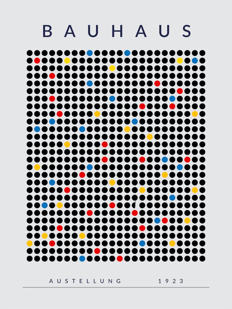 Dots | BAUHAUS Triptych 199 Right | Pop Art World 2025 Digital Art Pop Art World 2025