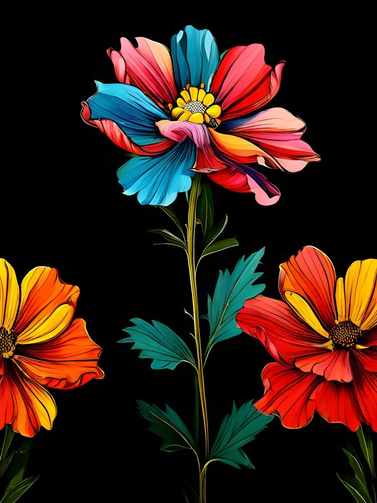 Cosmos Flowers 7