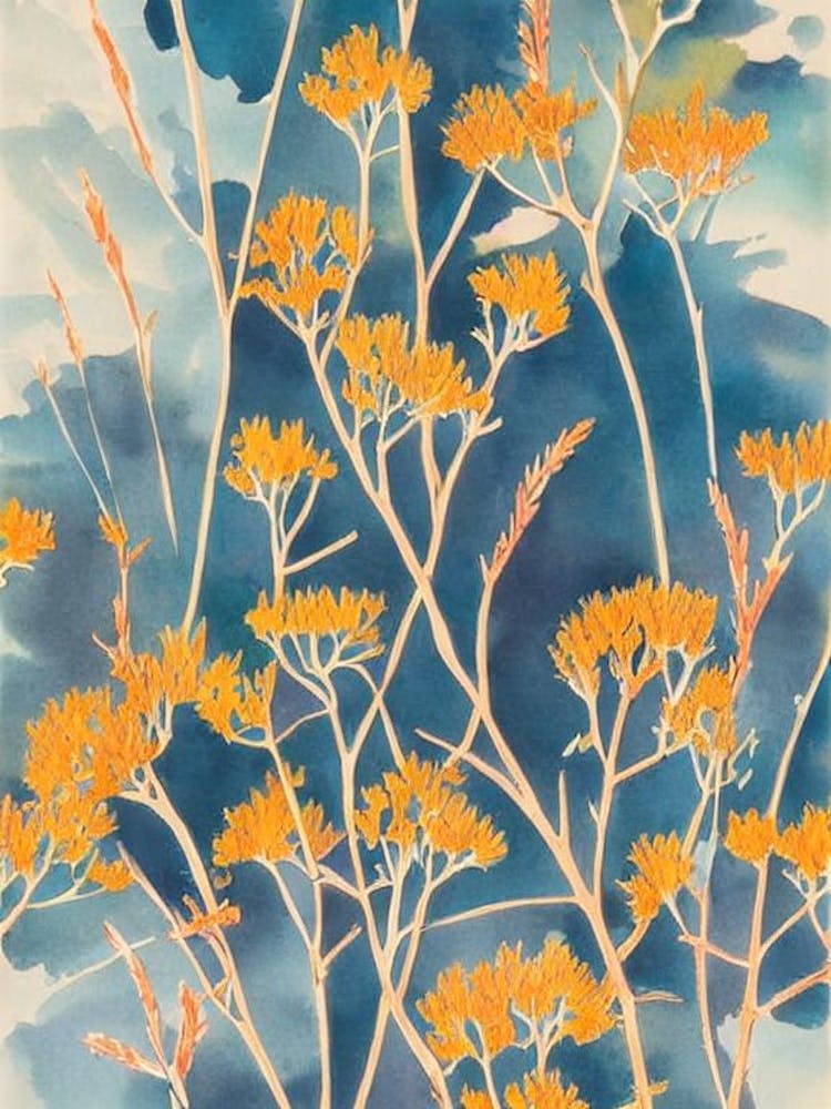 Acropora Microphthalma Vintage Graphic Watercolour