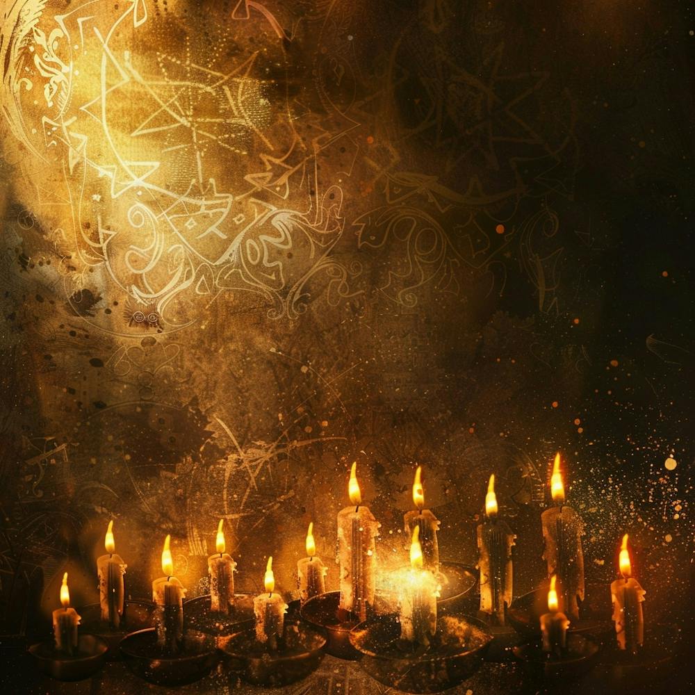 Yom Kippur Themed Banner Texture With Solemn 2