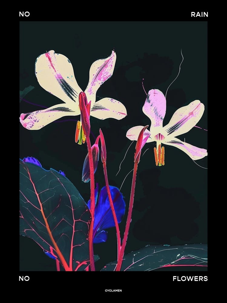 Kein Regen, keine Blumen Poster Alpenveilchen 3