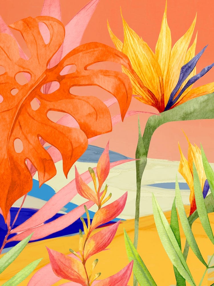 Abstract Art Tropical Garden 21